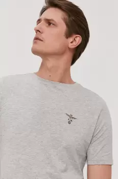 Aeronautica Militare Tricou barbati, culoarea gri, material neted imagine