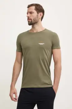 Aeronautica Militare tricou barbati, culoarea verde, cu imprimeu, AM1UTI003 imagine