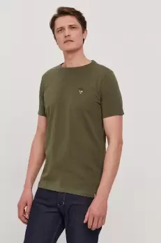 Aeronautica Militare Tricou barbati, culoarea verde, material neted imagine