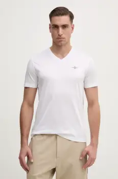 Aeronautica Militare tricou din bumbac barbati, culoarea alb, cu imprimeu, TS2418J683 imagine