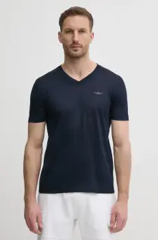 Aeronautica Militare tricou din bumbac barbati, culoarea albastru marin, cu imprimeu, TS2418J683 imagine