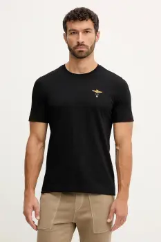 Aeronautica Militare tricou din bumbac culoarea negru, cu imprimeu, TS1580UJ00372 imagine