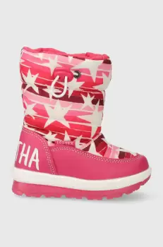 Agatha Ruiz de la Prada cizme de iarna copii culoarea roz imagine