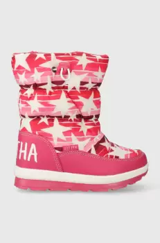 Agatha Ruiz de la Prada cizme de iarna copii culoarea violet imagine