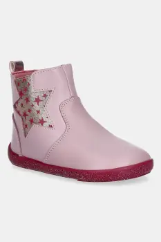 Agatha Ruiz de la Prada ghete din piele pentru copii culoarea roz, 251906 imagine