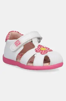 Agatha Ruiz de la Prada sandale din piele pentru copii culoarea alb, 252900 imagine