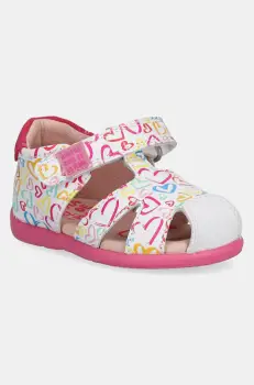 Agatha Ruiz de la Prada sandale din piele pentru copii culoarea alb, 252902 imagine