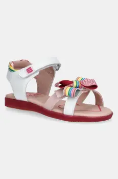Agatha Ruiz de la Prada sandale din piele pentru copii culoarea alb, 252962 imagine