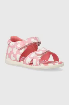 Agatha Ruiz de la Prada sandale din piele pentru copii culoarea roz imagine