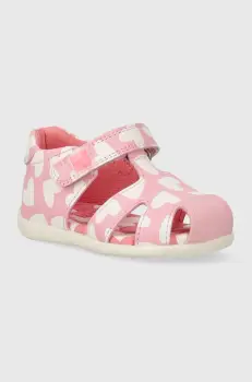 Agatha Ruiz de la Prada sandale din piele pentru copii culoarea roz imagine