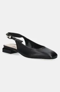 AGL pantofi de piele Angie L Spike culoarea negru, cu toc drept, cu toc deschis, D557007PCSOFTY0000 imagine