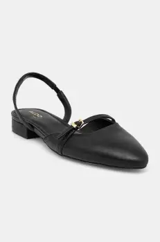 Aldo balerini de piele FLINTSTONE culoarea negru, cu toc deschis, 13966808 imagine