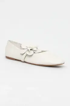 Aldo balerini de piele FLORALINA culoarea bej, 13966794 imagine