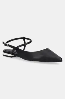 Aldo balerini de piele SARINE culoarea negru, cu toc deschis, 13727786 imagine