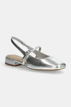Aldo balerini HUGUETTE culoarea argintiu, cu toc deschis, 13838629 HUGUETTE imagine