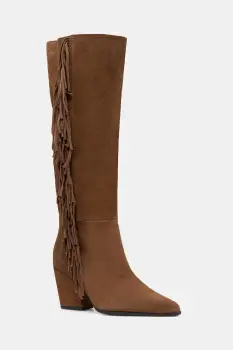 Aldo cizme din piele intoarsa KAELYA culoarea maro, cu toc drept, 14100210 imagine