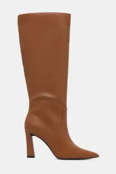 Aldo cizme NATHALEE culoarea maro, cu toc drept, 14148013 imagine