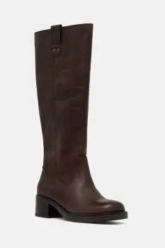 Aldo ghete de piele CURCULIOS culoarea maro, cu toc drept, 14114968 imagine