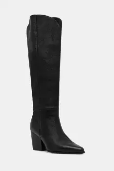 Aldo ghete de piele KAELY culoarea negru, cu toc drept, 14100202 imagine