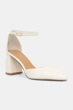 Aldo pantofi de piele JAN culoarea bej, cu toc drept, 13773017 imagine