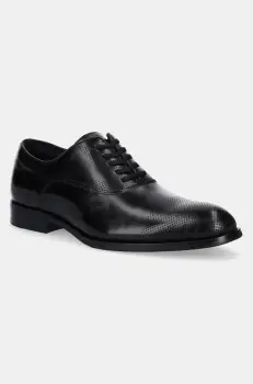 Aldo pantofi de piele TOLEDO barbati, culoarea negru, 13963623 imagine