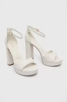 Aldo sandale de piele ENAEGYN2.0 culoarea alb imagine