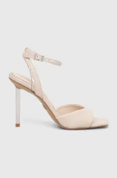 Aldo sandale de piele Lettie culoarea bej, 13743851.Lettie imagine
