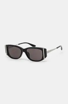 Alexander McQueen ochelari de soare femei, culoarea negru, AM0494SA imagine