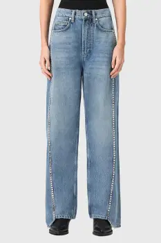 AllSaints blugi barrel pentru femei FRANKIE imagine