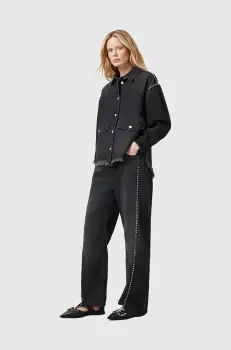 AllSaints blugi din bumbac FRANKIE femei high waist, W040EC imagine