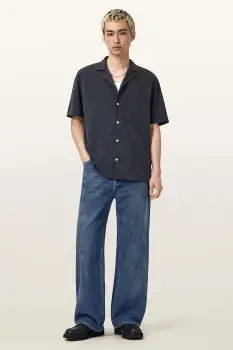 AllSaints blugi din bumbac LENNY M011EA imagine