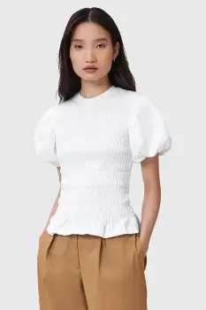 AllSaints bluza DAEL culoarea alb, W013JD imagine