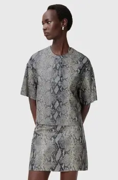 AllSaints bluza din piele RENAI femei, modelator, W009PC imagine