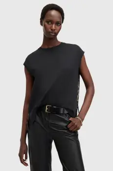 AllSaints bluza KALMA femei, culoarea negru, modelator, W189JB imagine