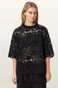 AllSaints bluza pentru femei din dantela AMELIE imagine