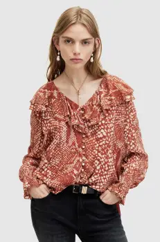 AllSaints bluza PHOEBE WAIMEA TOP femei, modelator, WM551Z imagine