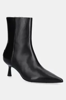 AllSaints cizme de piele VIVIAN BOOT culoarea negru, cu toc cui, W008FD imagine