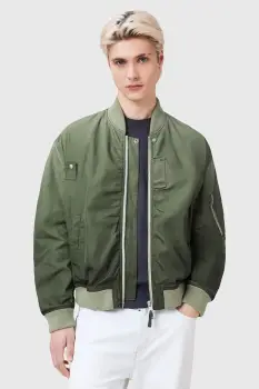AllSaints geaca bomber CASCADE culoarea verde, de tranzitie, M024OC imagine
