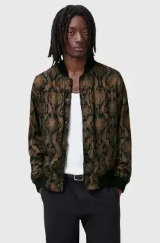 AllSaints geaca bomber cu doua fete SOUNDVIEW culoarea negru, de tranzitie, M006OC imagine