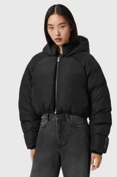 AllSaints geaca culoarea negru, de iarna, W078OD imagine