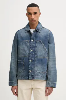 AllSaints geaca de blugi barbateasca din bumbac EXILE imagine