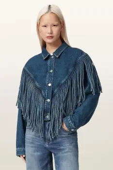 AllSaints geaca de blugi pentru femei, din denim MARLENE imagine