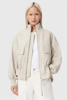 AllSaints geaca de piele FLOR imagine