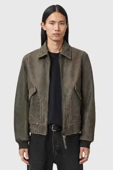AllSaints geaca de piele MARLAND imagine