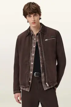 AllSaints geaca de tranzitie barbati de bumbac imagine