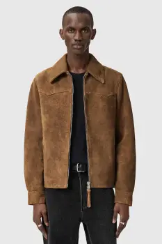 AllSaints geaca din piele intoarsa DELLCOT imagine