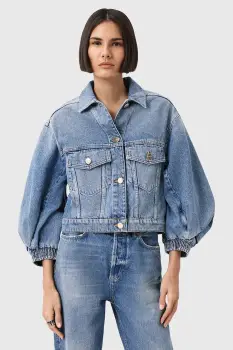 AllSaints geaca jeans LUCA de tranzitie, W031OD imagine