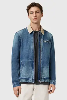 AllSaints geaca jeans ROTHWELL de tranzitie, M030OD imagine