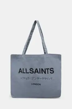 AllSaints geanta de bumbac M170XB imagine