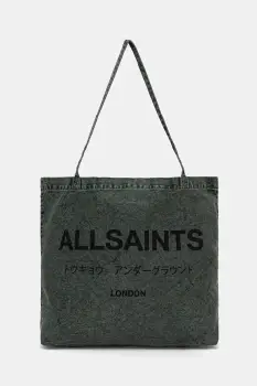 AllSaints geanta de bumbac M170XB imagine